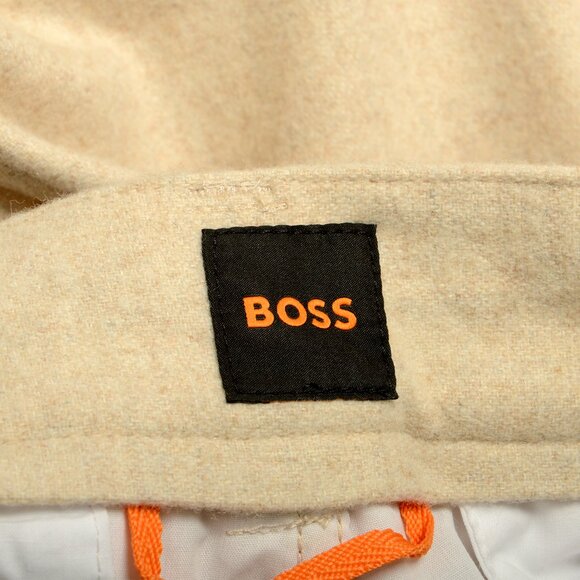 Hugo Boss Men's "Chino-ST" Ivory Tapered Fit Wool Pants US 32/32 IT 32/32 - Picture 5 of 5